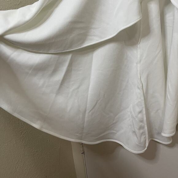 NEW! Selfie Leslie Emoji Asymmetrical Hemline Dress White bridal Wedding Small - Picture 7 of 12